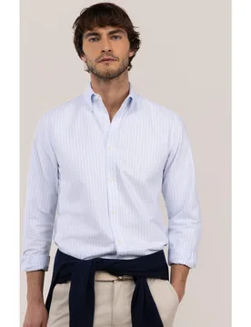 Camisa de hombre oxford butcher button down - El Ganso - FashionsVida