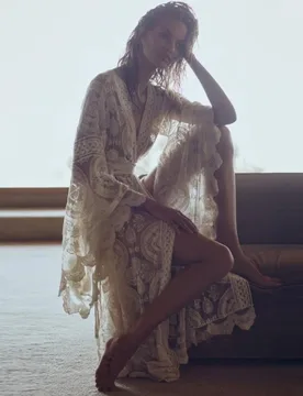 Women Boho Gypsy Long Sleeve Kimono Lace Floral Embroidery Wrap Cardigan Casual Daily Beach Cover Up Vacation Outerwear Blusa - Aliexpress - FashionsVida