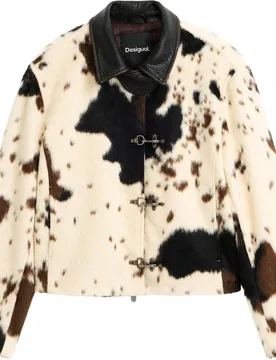 Cazadora de mujer estampado animal - Desigual - FashionsVida