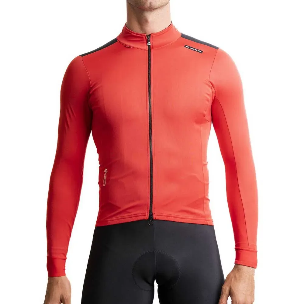 Giacca Dena Gore-tex Infinium™ Windstopper® Red / Black - Etxeondo - FashionsVida