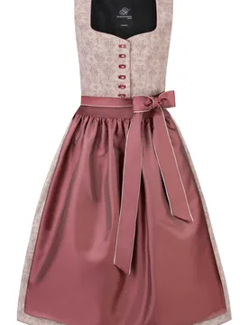 Dirndl Rosemarie (rose, Gr. 48) von Heimatgwand Premium für Damen, 55% Baumwolle, 30% Leinen, 15% Viskose - Stockerpoint - FashionsVida