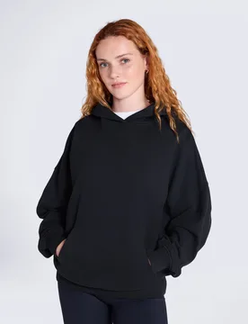 Idol Womens Drop Shoulder Hoodie - Black - Black - Size: M - Animal - FashionsVida