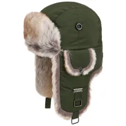 Kamikaze Nylon Trapper Hat by - olive - Herren - Size: One Size