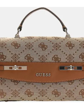 Bolso de mano con cierre cremallera - Guess - FashionsVida