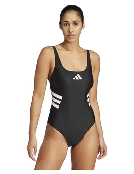 Stripes U Back Swimsuit Black / White 46 Women - Adidas - FashionsVida