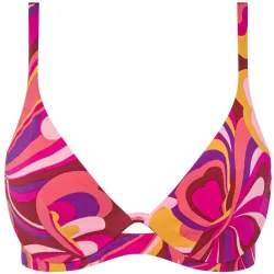 Top de bikini con aros efecto realce de capacidad de la línea vita