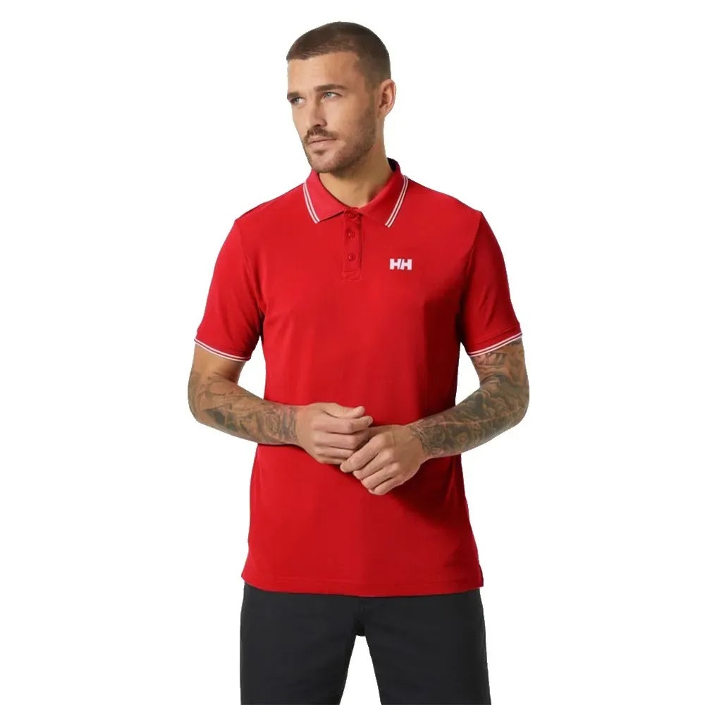 Kos Short Sleeve Polo Red S Men - Helly Hansen - FashionsVida