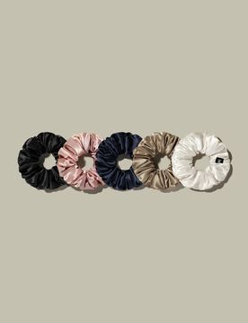 Chouchou En Soie De Mûrier Design Laconique, Coupe Décontractée 100% Soie Pure Sans Produits Chimiques Nocifs