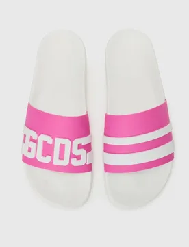 GCDS CIABATTE SLIDERS LOGO CHAIN - Gcds - FashionsVida