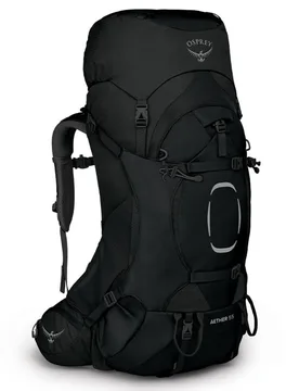 Sac à dos de trekking - Aether 55 Black - Taille L/XL - Noir - Osprey - FashionsVida
