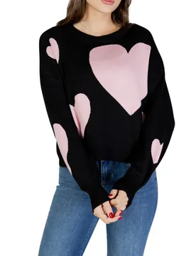 Only Damen Pullover Schwarz 506093