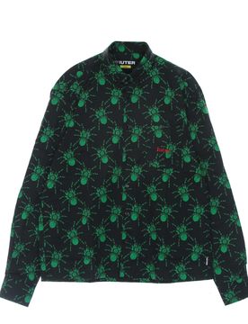 Camicia Manica Lunga Uomo Spider Shirt Black