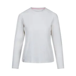 Womens/ladies Anneliese Long-Sleeved Top (White) - Size Small