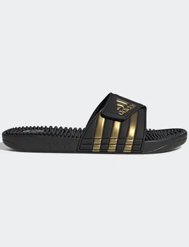 Ciabatte adissage 43 Core Black / Gold Metallic / Core Black - Adidas - FashionsVida