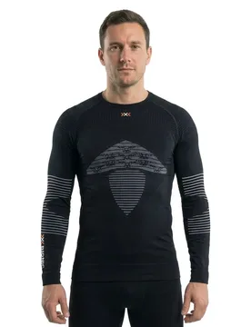 Energizer 4.0 Long Sleeve T-shirt Opal Black / Arctic White 2XL Men - X-BIONIC - FashionsVida