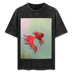 Concerned fish T-Shirt Big and Tall Solid Color T-Shirt