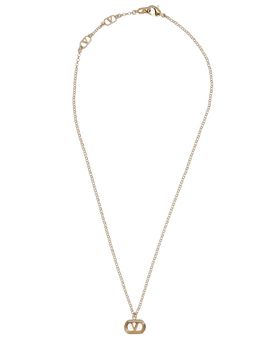 Vlogo Signature Metal Necklace