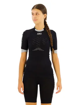 Maglietta A Maniche Corte The Trick G2 Black Melange XS - X-BIONIC - FashionsVida
