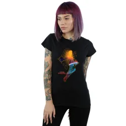 Captain Nebula Flight Cotton T-Shirt - Black - Size: S