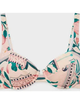 Top bikini balconette con aro y foam extraíble - Gisela - FashionsVida