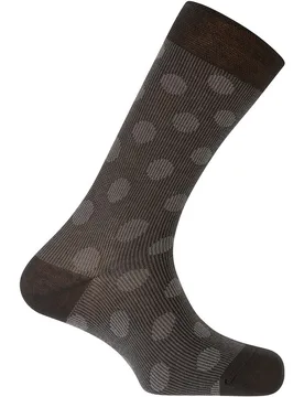 Calcetines de hombre de algodón con lunares en color - Punto Blanco - FashionsVida