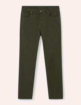 Baumwoll Five-Pocket, Regular Fit#normale Größen#schlanke Größen#untersetzte Größen, Farbe Grün, 31, besonders weicher Griff bequem, da elastis