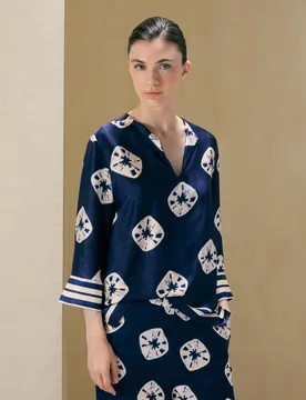Blusón de mujer Ikat cenefa - Woman El Corte Inglés - FashionsVida