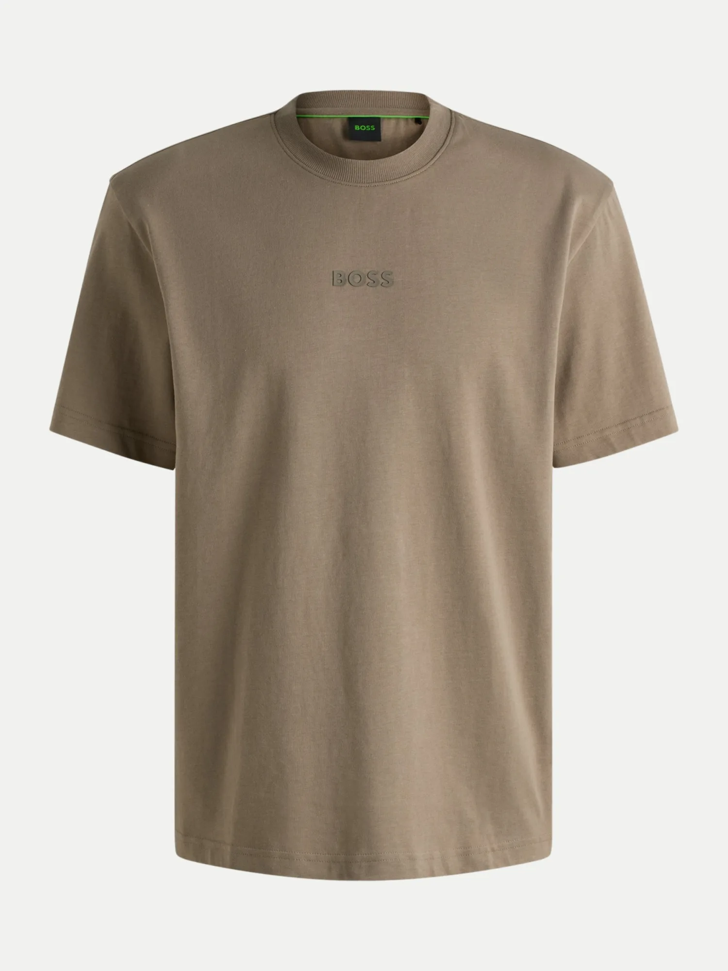 Green Oversized T-Shirt mit Logo Braun S - BOSS - FashionsVida