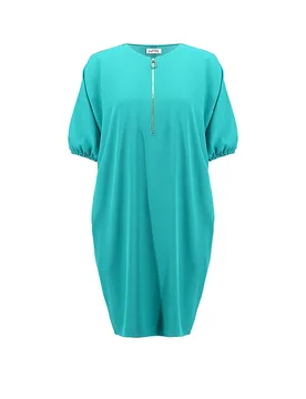 Minivestido turquesa 44 - Joseph Ribkoff - FashionsVida