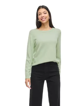 Pull Ril O-neck Knit Smoke Green / Light Melange XL