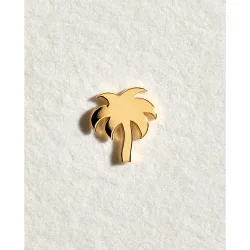 Pendiente individual Palmera de oro