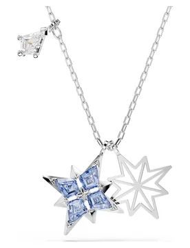 Pendente Symbolica, Stella, Blu, Placcato rodio OS - Swarovski - FashionsVida