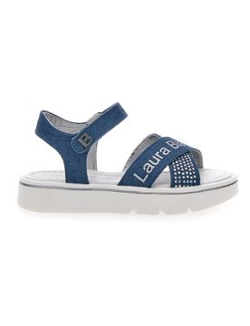 Sandali Jeans Con Strass e Brillantini 9045 33