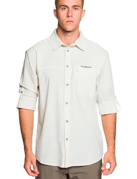 Vignemale camisa montaña manga larga hombre Beige (M) - Trango - FashionsVida