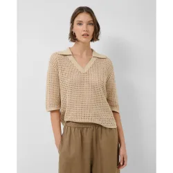 Jersey de mujer polo calado