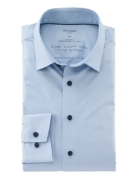 Olymp Modern-Fit Hemd Luxor Blau 45 - Olymp - FashionsVida