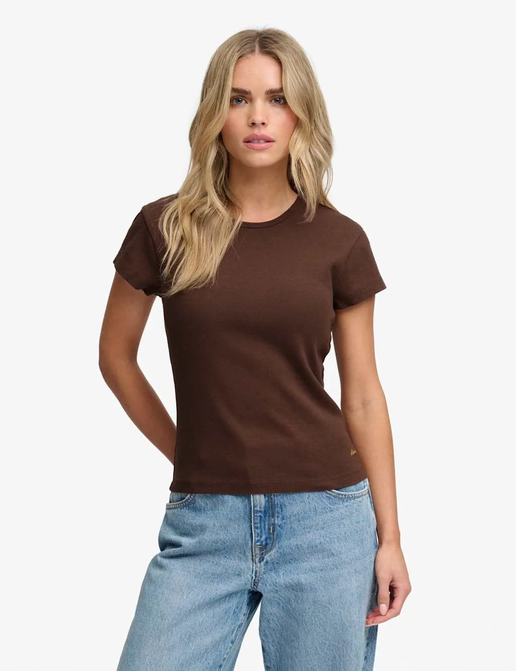 Pure Cotton T-Shirt Brown female - Superdry & Co - FashionsVida