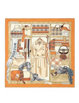 Burberry Orange Wardrobe Foulard