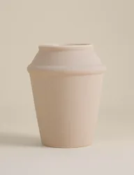 M&S Angled Ceramic Vase White