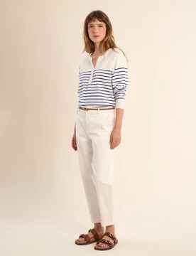 Pantalón de mujer tobillero corte recto - Molly Bracken - FashionsVida