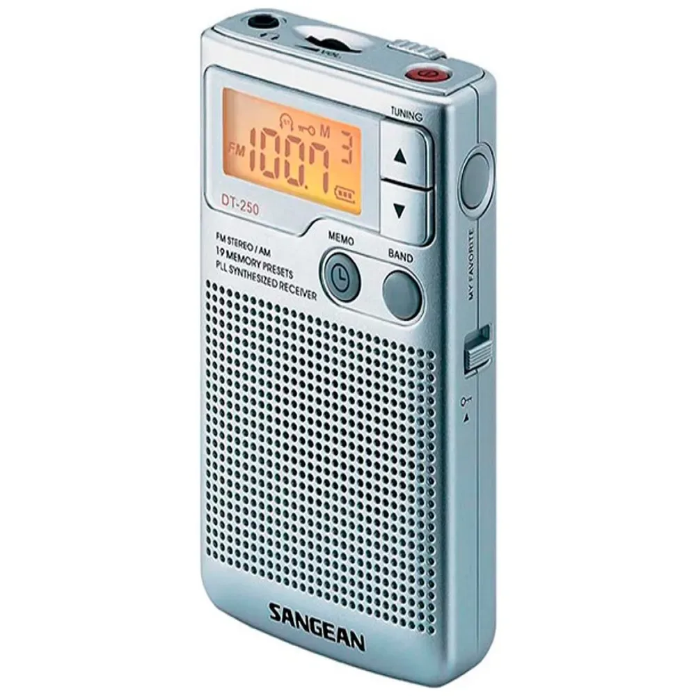 Radio Portable Dt-250 Silver One Size unisex - Sangean - FashionsVida