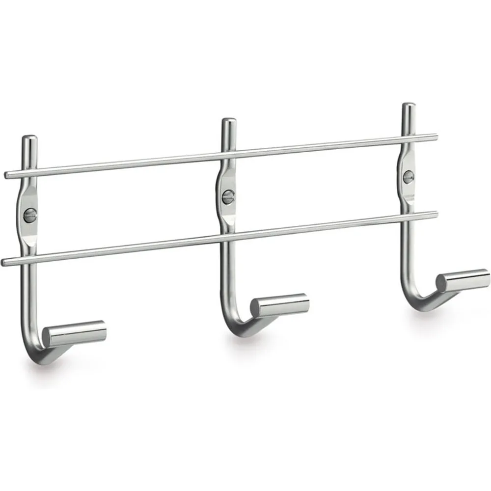 Percha triple de baño para atornillar con gancho en cono liso - Beltrán - FashionsVida