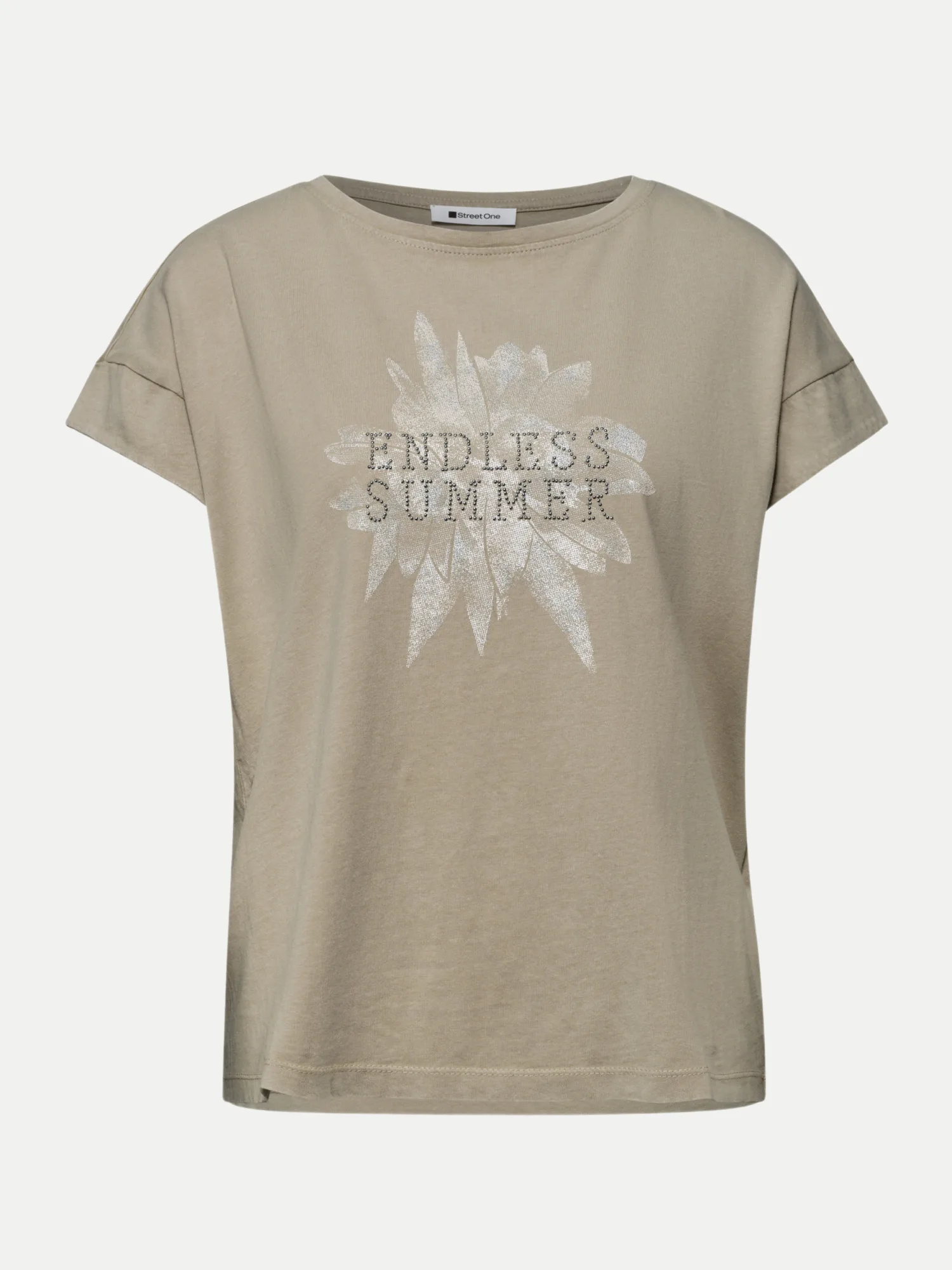 T-Shirt Endless Summer Beige 38 - Street One - FashionsVida