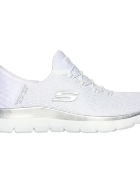 Sneaker Summits White Mesh / Silver Trim EU 37 - Skechers - FashionsVida