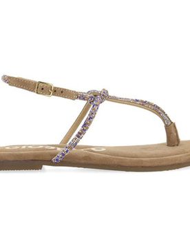 Flache Sandalen 71726 Taupe 37