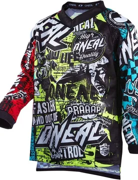 Maglia Moto Cross Enduro Bambino Element V.22 Wild Mul taglia XL - Oneal - FashionsVida