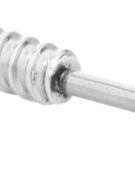 Gothic Ohrstecker-Set - Screw - silberfarben - Unisex - unisex