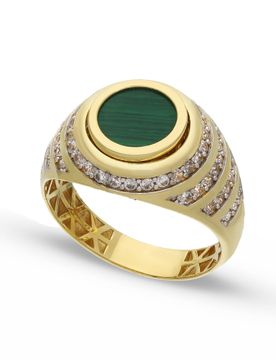 Anello Uomo Oro Bianco Giallo GL102294