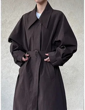 British Style Lapel Trench Coat for Women Spring and Autumn New Style with Straps Waist Cinching and Slimming Casual Jacket - Aliexpress - FashionsVida