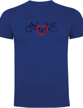 Maglietta A Maniche Corte Love Royal Blue